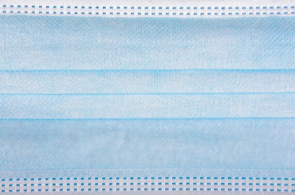 Macro Close Van Blauw Medisch Virus Bescherming Gezichtsmasker — Stockfoto