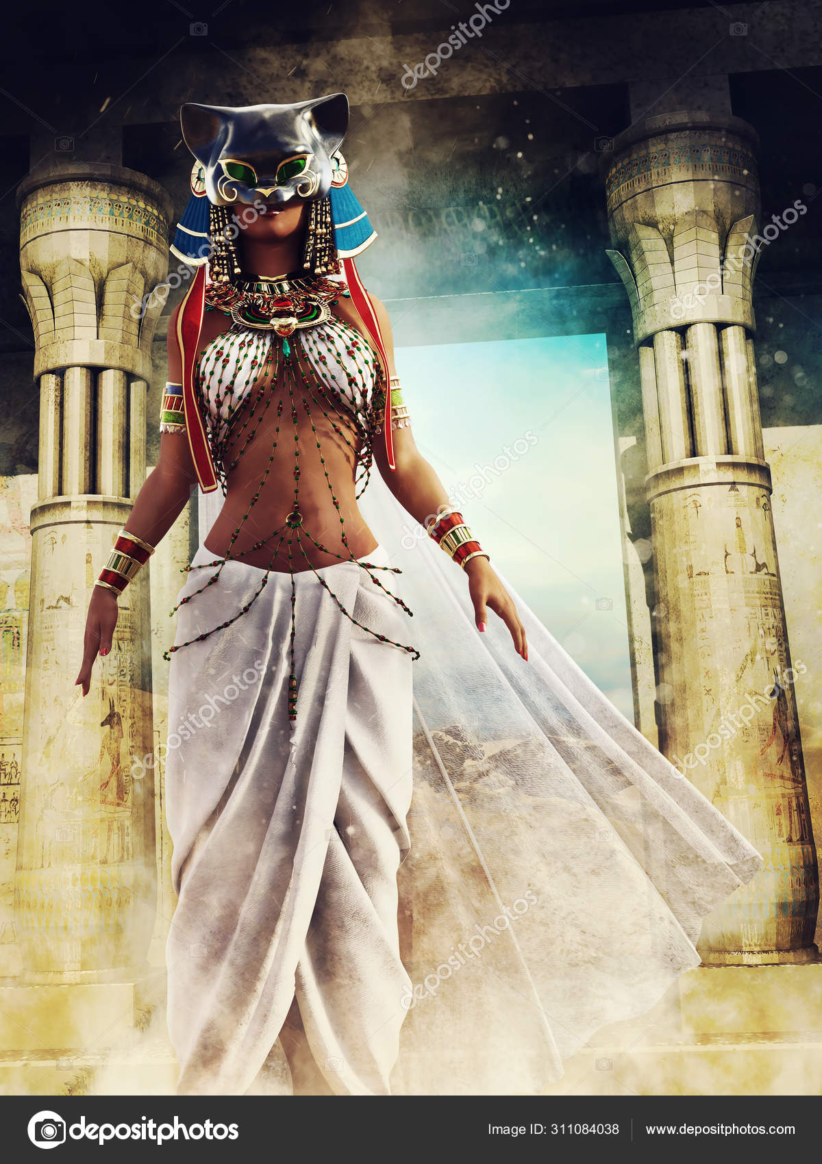 bast the cat goddess from the red pyramid