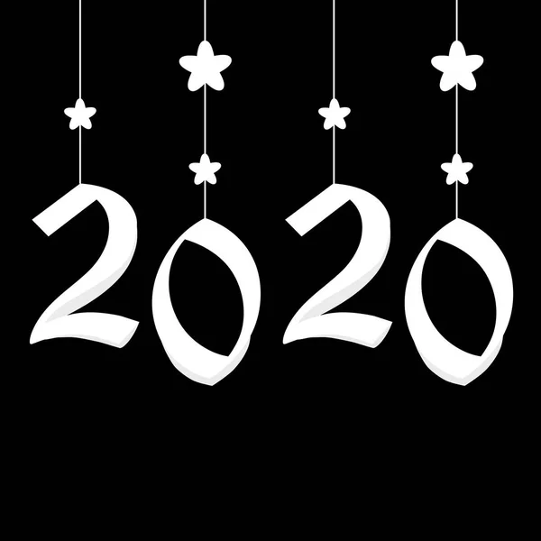 Prossimo Anno Concetto Vettoriale 2020 Sfondo Natale — Vettoriale Stock