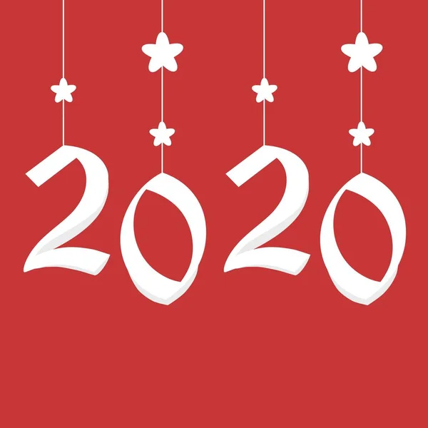 Nästa Vektorkoncept 2020 Jul Bakgrund — Stock vektor