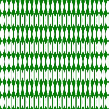 Dikişsiz vektör deseni. Soyut beyaz ve yeşil geometrik arka plan.