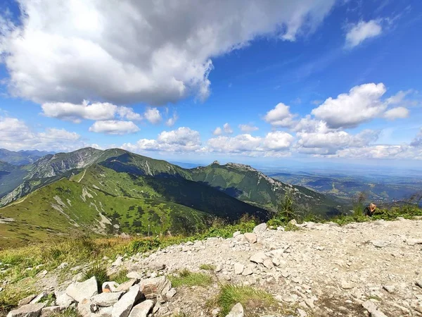 Montañas Tatra Vista Desde Parte Superior Del Montaje Kasprowy Wierch — Foto de Stock