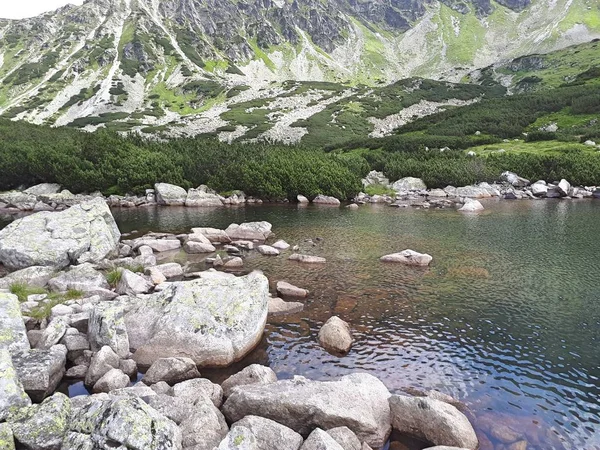 Valle Cinque Stagni Nei Monti Tatra Europa Polonia Bellissimo Paesaggio — Foto Stock