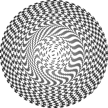 Eşmerkezli daireler geometrik vektör elemanı. Radyal, arka plan için dairesel grafik yayar.