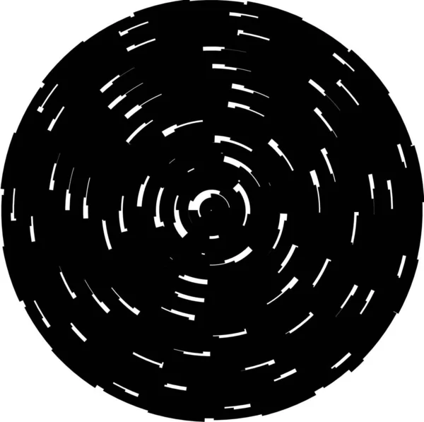 Koncentryczne Okręgi Geometryczny Element Wektorowy Promieniowa Promieniująca Grafika Okrągła Dla — Wektor stockowy