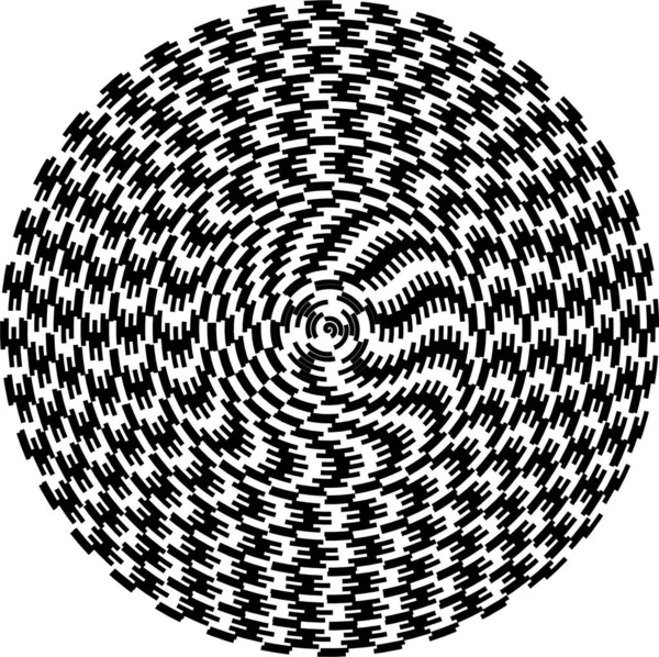 Cercles Concentriques Élément Vectoriel Géométrique Graphisme Radial Circulaire Rayonnant Pour — Image vectorielle