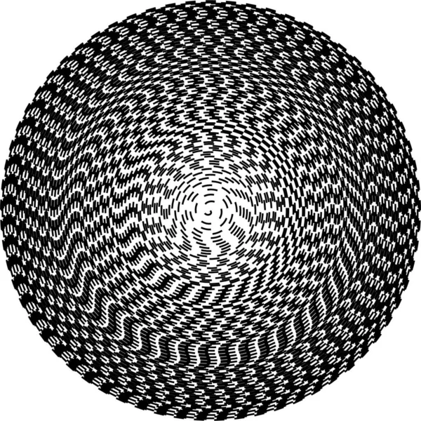 Soustředné Kruhy Geometrický Element Paprskový Radiující Kruhový Obrázek Pro Pozadí — Stockový vektor