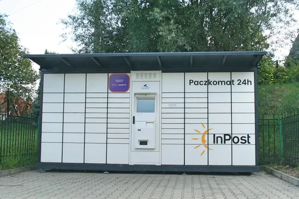 Postpaket Stunden Drop Maschine 2019 Polen — Stockfoto