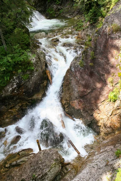 Wodogrzmoty Mickiewicza Waterfall Tatra Mountains Roztoka Stream Poland — Stock Photo, Image