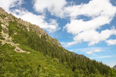 Dağ manzarası, Tatra Ulusal Parkı, Polonya. Yüksek Tatras, .