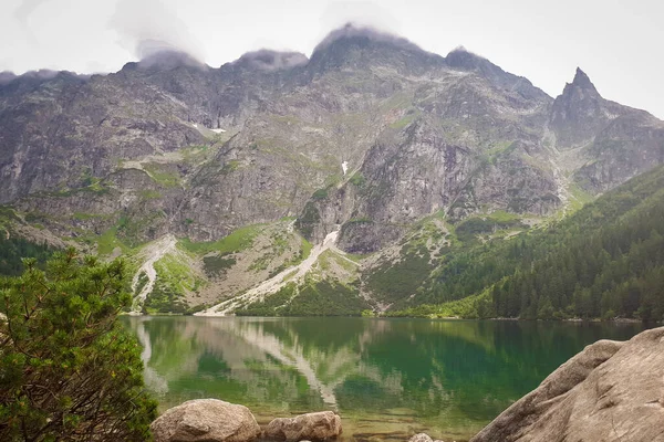 Jezioro Morskie Oko Tatrach Polska — Zdjęcie stockowe