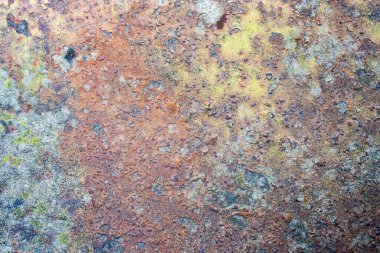 Soyut grunge ve paslı metal arka plan. Grunge paslı koyu metal arka plan dokusu veya arka plan. Uzayı kopyala Yüzey seviyesi.