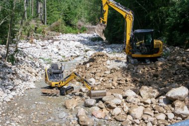 Mountan Nehri 'ndeki kazıcı..