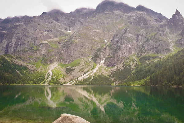 Jezioro Morskie Oko Tatrach Polska — Zdjęcie stockowe
