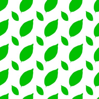 Yeşil yaprak vektörü kusursuz desen. Doğa arkaplan, bahar zaman kalıbı