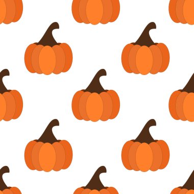 Cadılar bayramı turuncu kabakları kusursuz desen