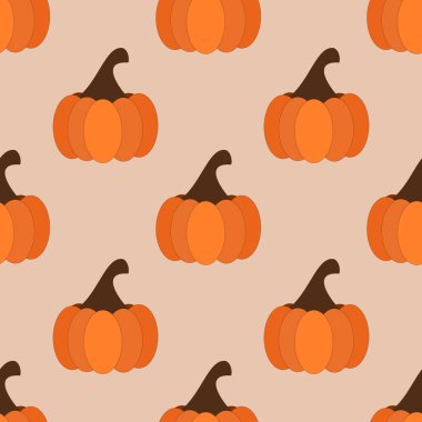 Cadılar bayramı turuncu kabakları kusursuz desen