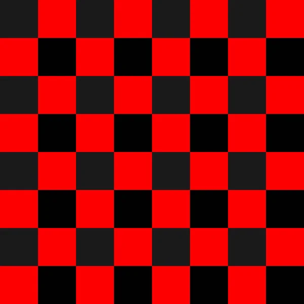 Tablero Ajedrez Vector Rojo Negro Abstracto Fondo Texturas Patrón Sin — Vector de stock