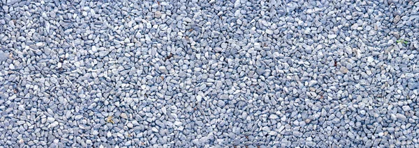 Small Road Stone Panorama Background Dark Gravel Pebbles — Stock Photo, Image