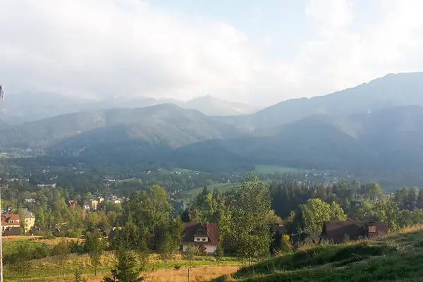 Landschaft Polen Mit Tatra Hintergrund — Stockfoto