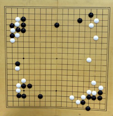 Go tahtasındaki taşlar 