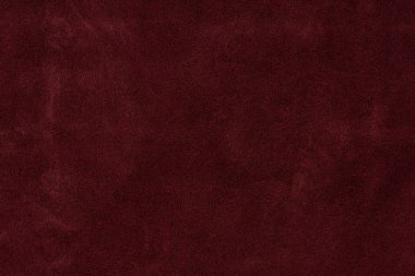 Burgundy deri süetin dokusu. Kusursuz