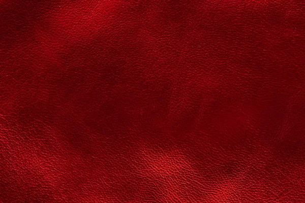 Brillant Fond Texture Cuir Rouge Métallique Petit Grain — Photo