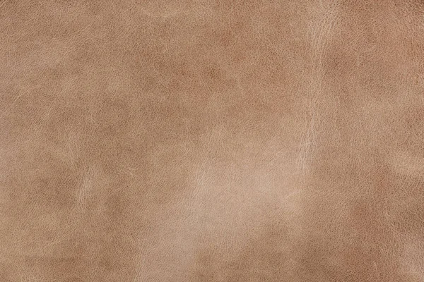 Vecchia Pelle Naturale Liscia Marrone Chiaro Piccolo Grano Con Texture — Foto Stock