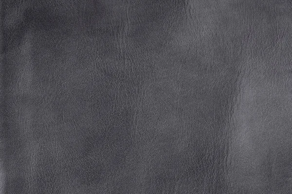 Nahaufnahme Texturierter Grauer Lederhintergrund Kleine Maserung Und Falten — Stockfoto