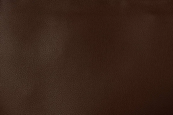 Natural Brown Leather Small Grain Background — Stock Photo, Image