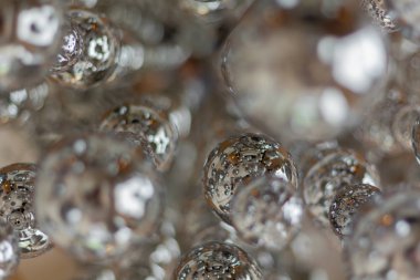 Soyut parlak top yansımaları ile