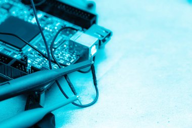 mühendislik elektronik devre bord soyut arka plan