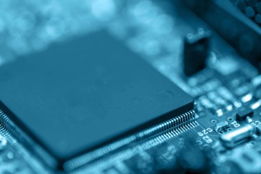 Modern teknolojinin CPU elektronik devre kartı konsepti
