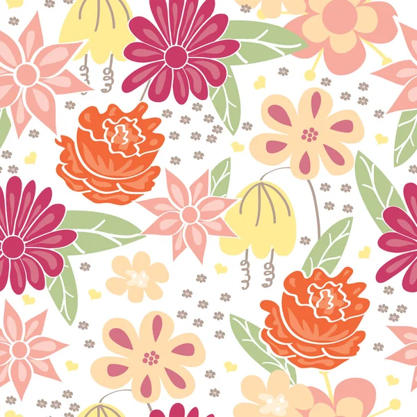 Çiçeksiz desen. vektör illüstrasyonu