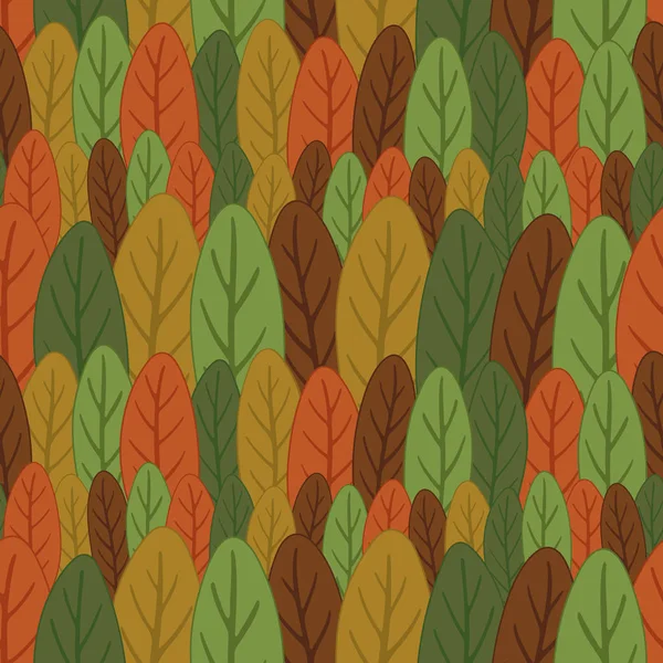 ベクトル図の葉色のシームレス パターン — ストックベクタ