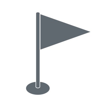 Bayrak işareti simgesi. Konum işaretçisi işaret