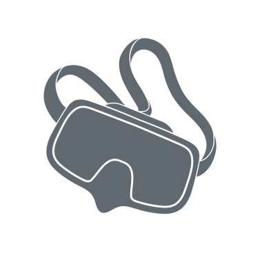 Dalış maske simgesi izole. Vektör illustratio