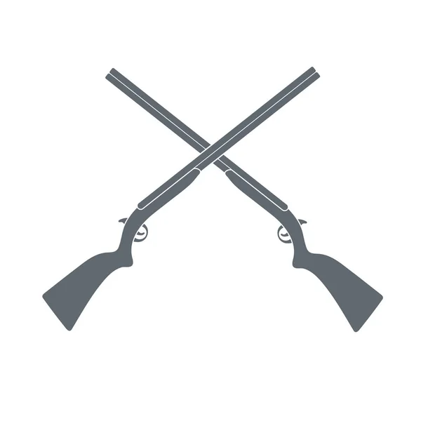 Jagdgewehr Ikone Vektor Illustratio — Stockvektor