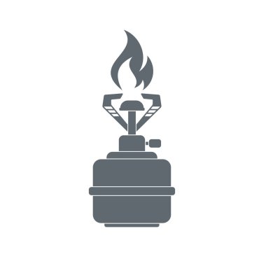 Kamp simge vektör soba. Vektör çizim