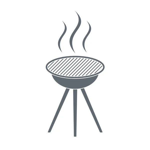 Barbacoa Parrilla Icono Ilustración Vectorial — Vector de stock