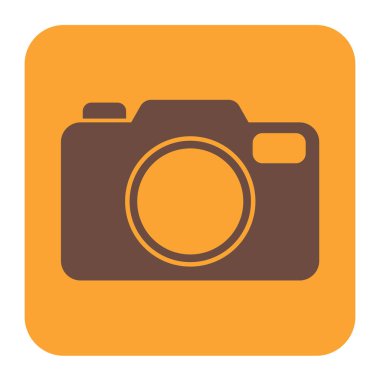 Fotoğraf Kamerası Simgesi. Vektör İllüstrasyonu