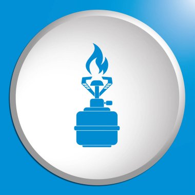 Kamp simge vektör soba. Vektör çizim