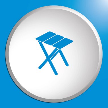 Kamp dışkı simgesi. Vektör illustratio