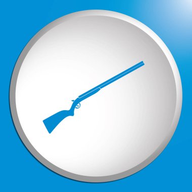 Av tüfek simgesi. Vektör illustratio