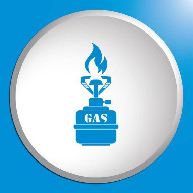 Kamp simge vektör soba. Vektör çizim