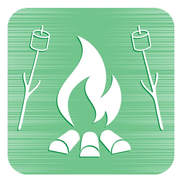 Zephyr şiş simgesini. Vektör illustratio