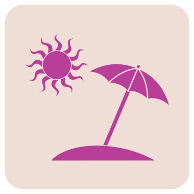 Şemsiye kroki simgesi Web, mobil ve infographics