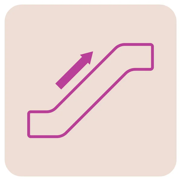 Κυλιόμενες Σκάλες Σκάλα Εικονίδιο Εικονογράφηση Διάνυσμα — Διανυσματικό Αρχείο