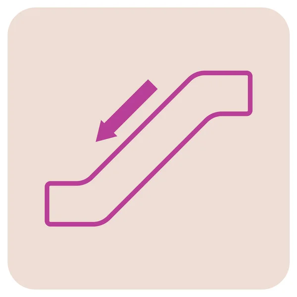 Escalier Escalator Iconique Illustration Vectorielle — Image vectorielle