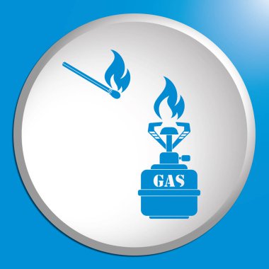 Kamp simge vektör soba. Vektör çizim